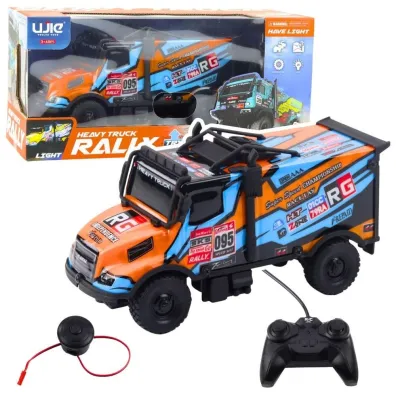 Cie�ar�wka R/C z d�wi�kiem pomara�czowo-niebieski LeanToys