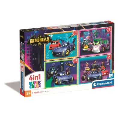 Puzzle 4w1 - Batwheels (12+16+20+25 el.) Clementoni