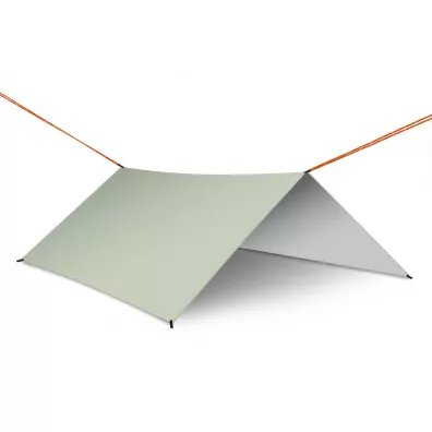 Plandeka tarp pachta biwakowa namiot na hamak osona przeciwdeszczowa 300cm szary