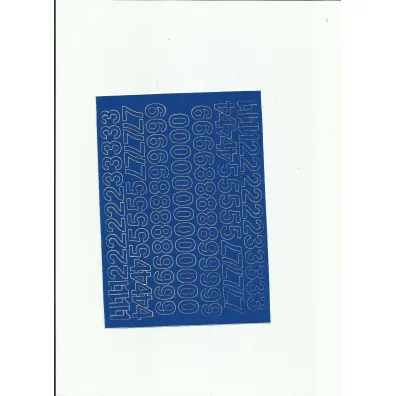 Artdruk Cyfry samoprzylepne 1,5 cm 8 arkuszy niebieski
