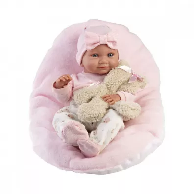 Lalka winylowa bobas Nico z r�ow� podusi� 40cm Llorens