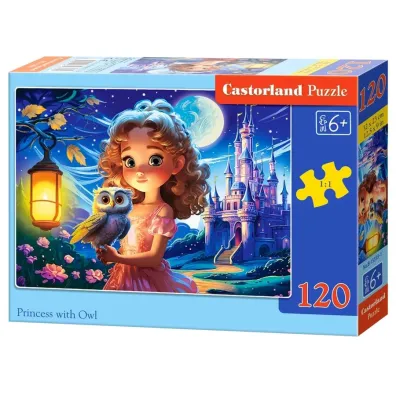 Puzzle 120 el. Princess with Owl Castorland