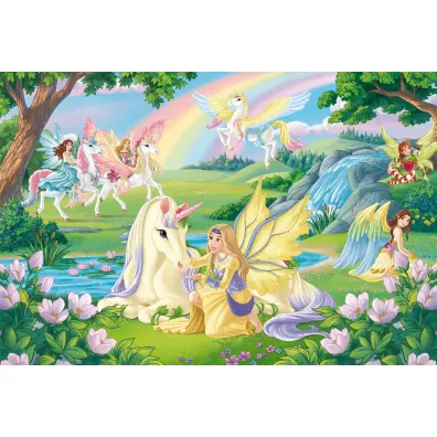 Puzzle 100 el. Magiczne jednoro�ce + figurka Schmidt