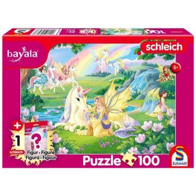 Puzzle 100 el. Magiczne jednoro�ce + figurka Schmidt