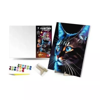 Qbee Malowanie po numerach - Cosmo - cat 40x50cm