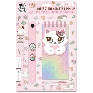 Derform Notes z bransoletk� Pin-up - Kotek