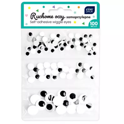 Interdruk Oczy ruchome samoprzylepne 100 szt.