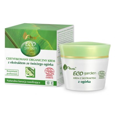 Ava Eco Garden Organiczny krem do twarzy z ekstraktem ze wieego ogrka 20+ 50 ml