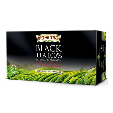 Big-Active Herbata czarna 100% Pure Ceylon 50 x 2 g