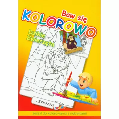 Baw si� kolorowo dzikie zwierz�ta