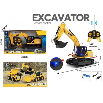 Koparka R/C 1:24 �wiat�o d�wi�k �adowanie USB wind Madej