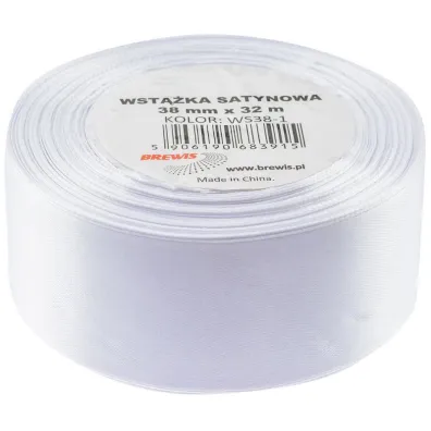 Brewis Wst��ka satynowa bia�a 38mm x 32m