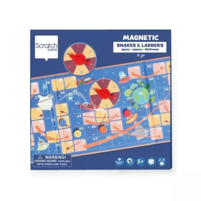 Gra magnetyczna Drabina ze spinnerem Kosmos Scratch