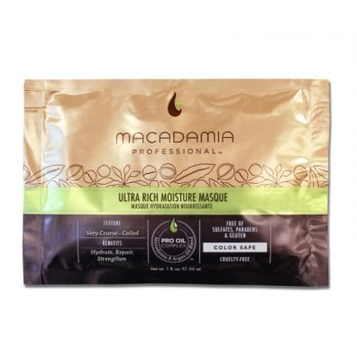 Macadamia Professional Ultra Rich Moisture Masque nawilżająca maska do włosów grubych 30 ml