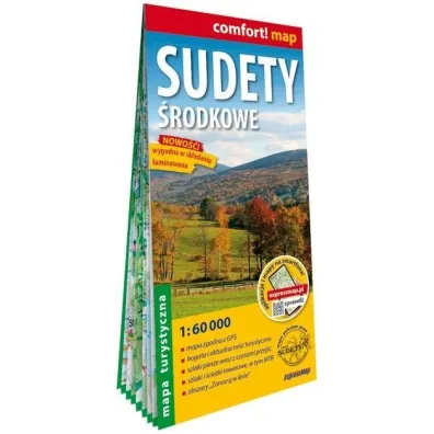 Sudety �rodkowe laminowana mapa turystyczna 1:60 000