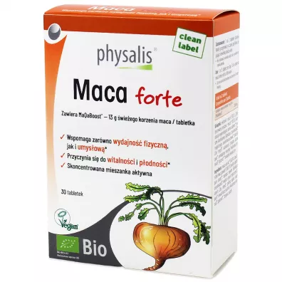 Physalis Maca forte Suplement diety 30 tab. Bio