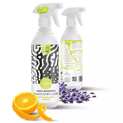 Klareko Lnice Szyby i Lustra, Pomaracza i Lawenda, 500 ml