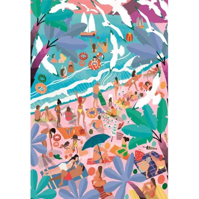 Puzzle 1000 el. Sunday At The Beach Clementoni