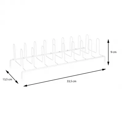 Excellent Houseware Stojak na talerze i pokrywki metalowy 33 cm