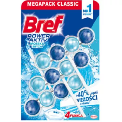 Bref Zawieszka do WC Power Active Morska Bryza 3 szt.