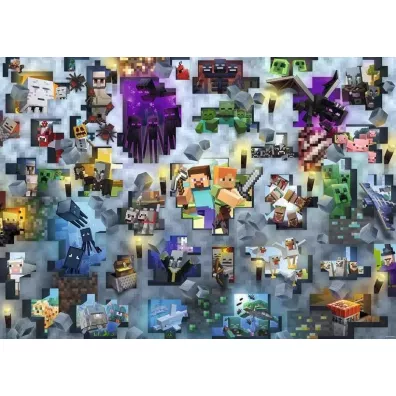 Puzzle 1000 el. Challenge. Minecraft Ravensburger