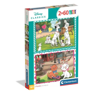 Puzzle 2x60 element�w Disney Classic CLEMENTONI 24836