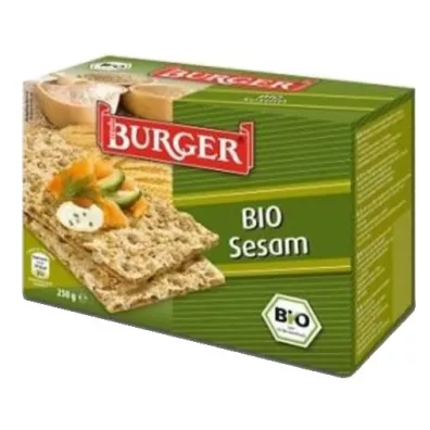 Burger Pieczywo chrupkie b�onnikowe �ytnie razowe z sezamem 250 g Bio