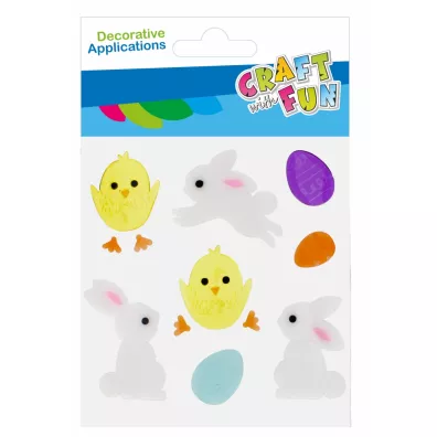 Ozdoba dekoracyjna naklejki na szyb� 12szt Wielkanoc CRAFT WITH FUN 531853