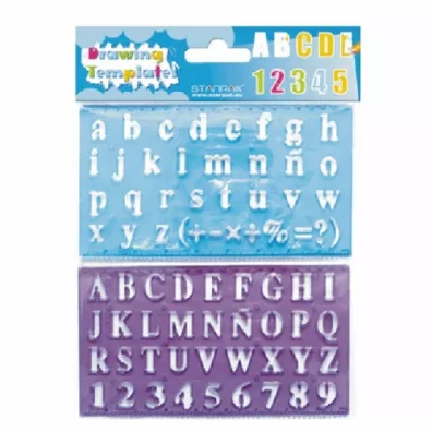 Szablon Cyferki i Literki plastikowy STARPAK 276076