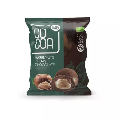 Cocoa Orzechy laskowe w surowej czekoladzie 70 g Bio
