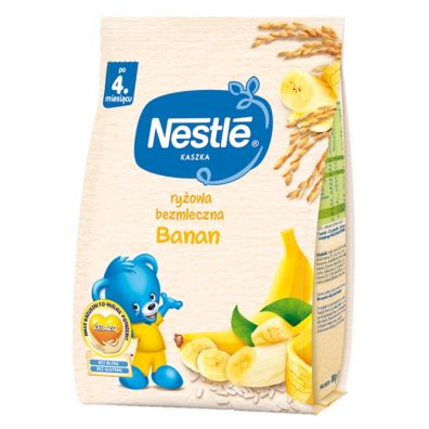 Nestle Kaszka ryowa banan dla niemowlt po 4 miesicu 180 g