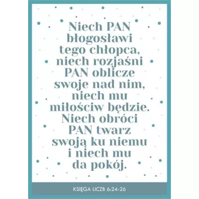 Koinonia Kartka - Niech Pan b�ogos�awi tego ch�opca...