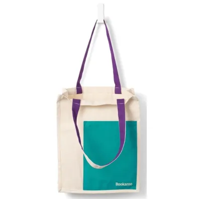 Bookaroo Torba baweniana Turquoise&Purple