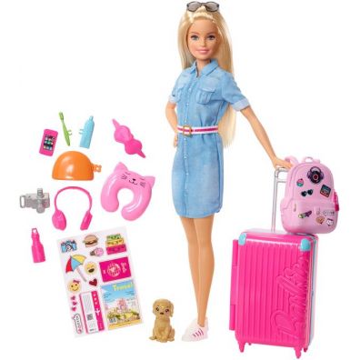 Barbie Lalka Barbie w podry FWV25 Mattel