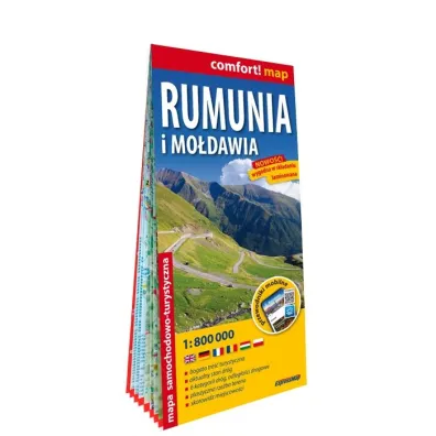 Rumunia i Mo�dawia mapa samochodowa 1:800 000 laminat 2024