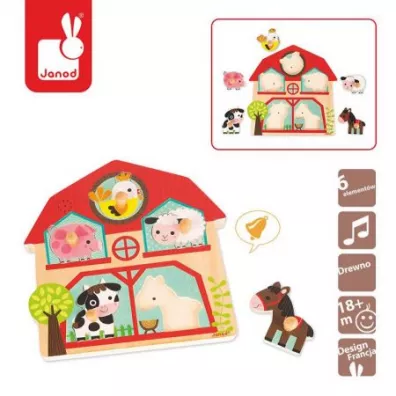 Puzzle muzyczne Mieszkacy farmy Janod