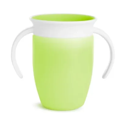 Kubek treningowy z uchwytami Munchkin Miracle 360&deg; 207ml zielony