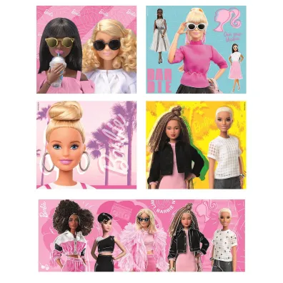 Puzzle 10w1 SuperColor. Barbie Clementoni
