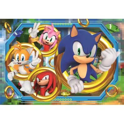 Puzzle 180 el. SuperColor. Sonic Clementoni