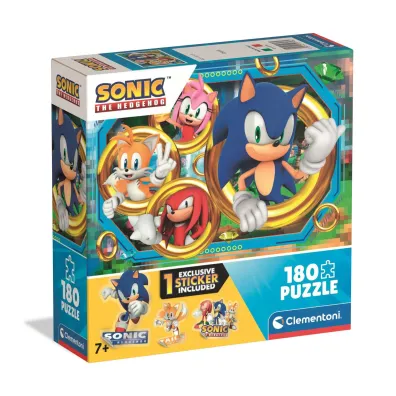 Puzzle 180 el. SuperColor. Sonic Clementoni