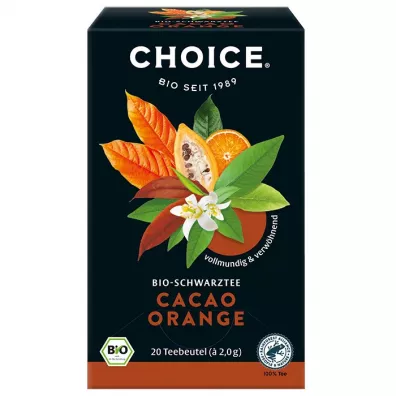 Choice Herbata czarna z nut pomaraczy Cacao - Orange 20 x 2 g Bio