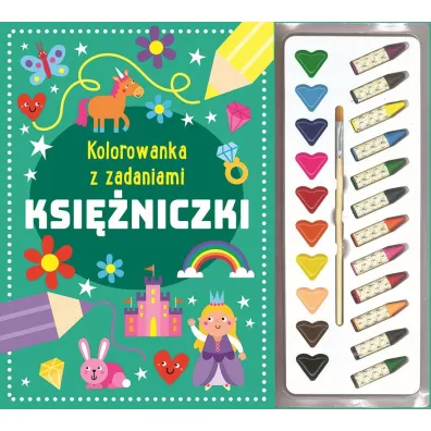 Kolorowanka z zadaniami. Ksi�niczki