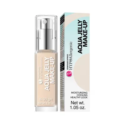 Bell HypoAllergenic Aqua Jelly Make-Up hypoalergiczny podk�ad nawil�aj�co-matuj�cy o konsystencji galaretki 02 Light Sand Beige 30 g