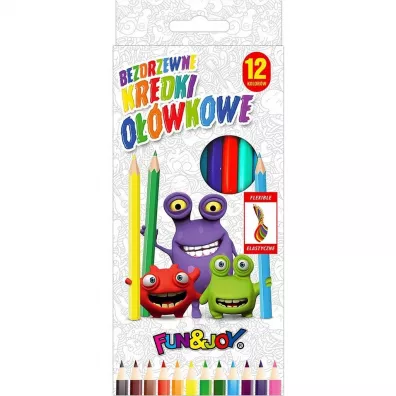 Titanum Kredki o��wkowe bezdrzewne 12 szt.