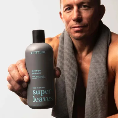 Attitude SUPER LEAVES, �el pod prysznic, dla m�czyzn 415 ml