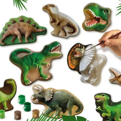 Odlewy gipsowe z farbami Dinozaury Ses Creative