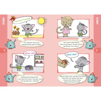 George the kitten goes on holiday moje pierwsze angielskie czytanki + CD