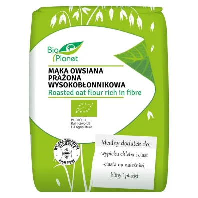 Bio Planet M�ka owsiana pra�ona wysokob�onnikowa 700 g Bio