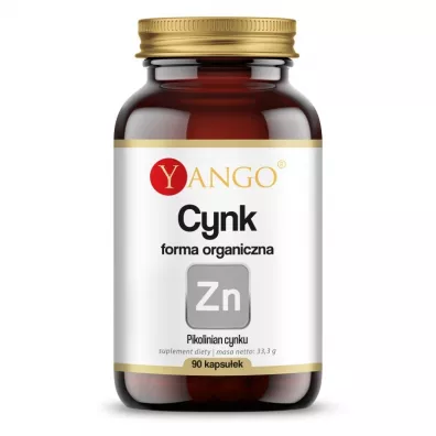 Yango Cynk organiczny Pikolinian Cynku - suplement diety 90 kaps.