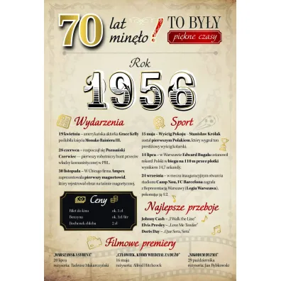 Armin Style KARNET URODZINY 70 B6 Z KOP AS GM-1249 FOL